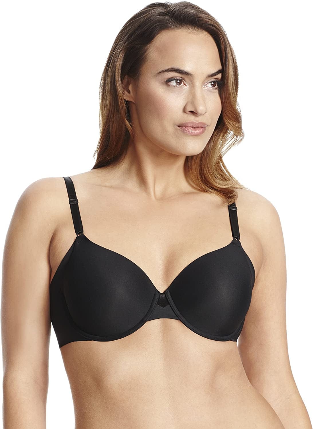 Warner'S Women'S No Side Effects Full Coverage Underwire Bra Rich Black / 38C