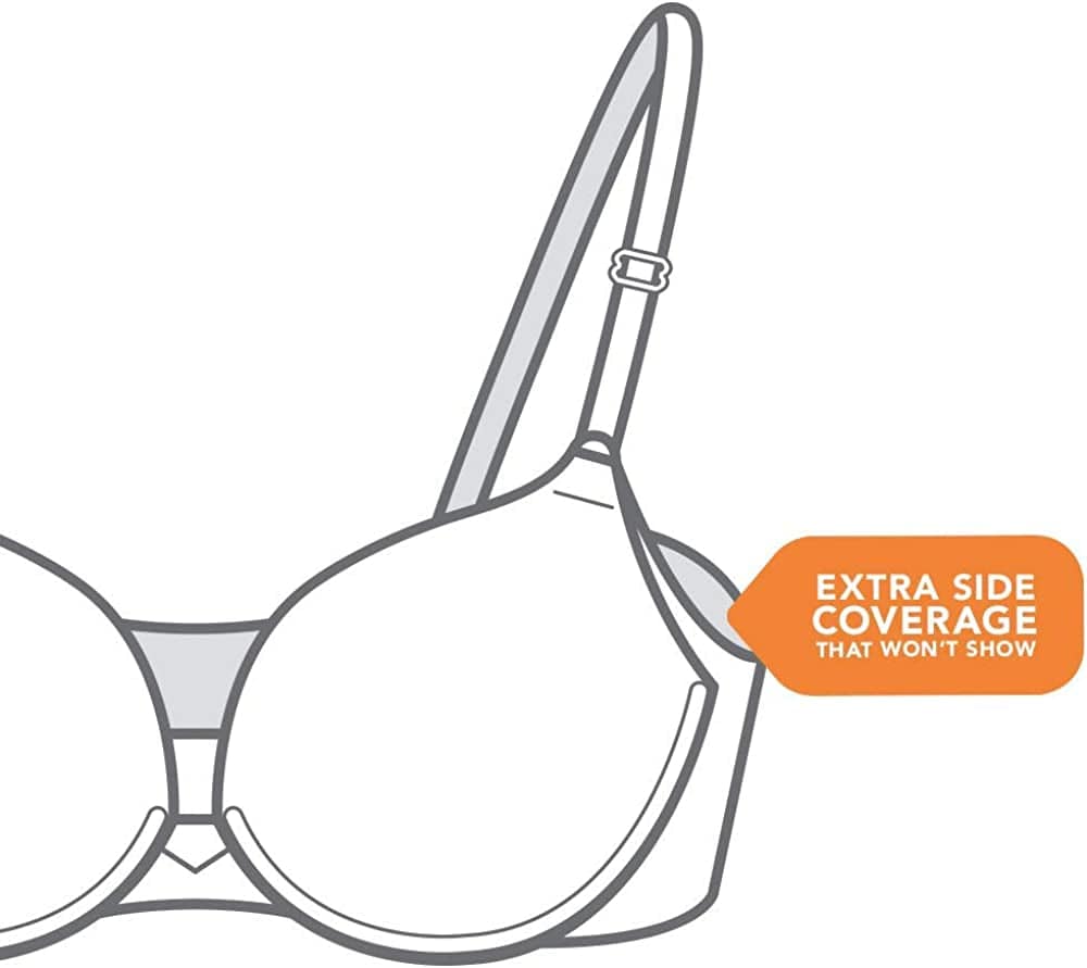 Warner'S Women'S No Side Effects Full Coverage Underwire Bra