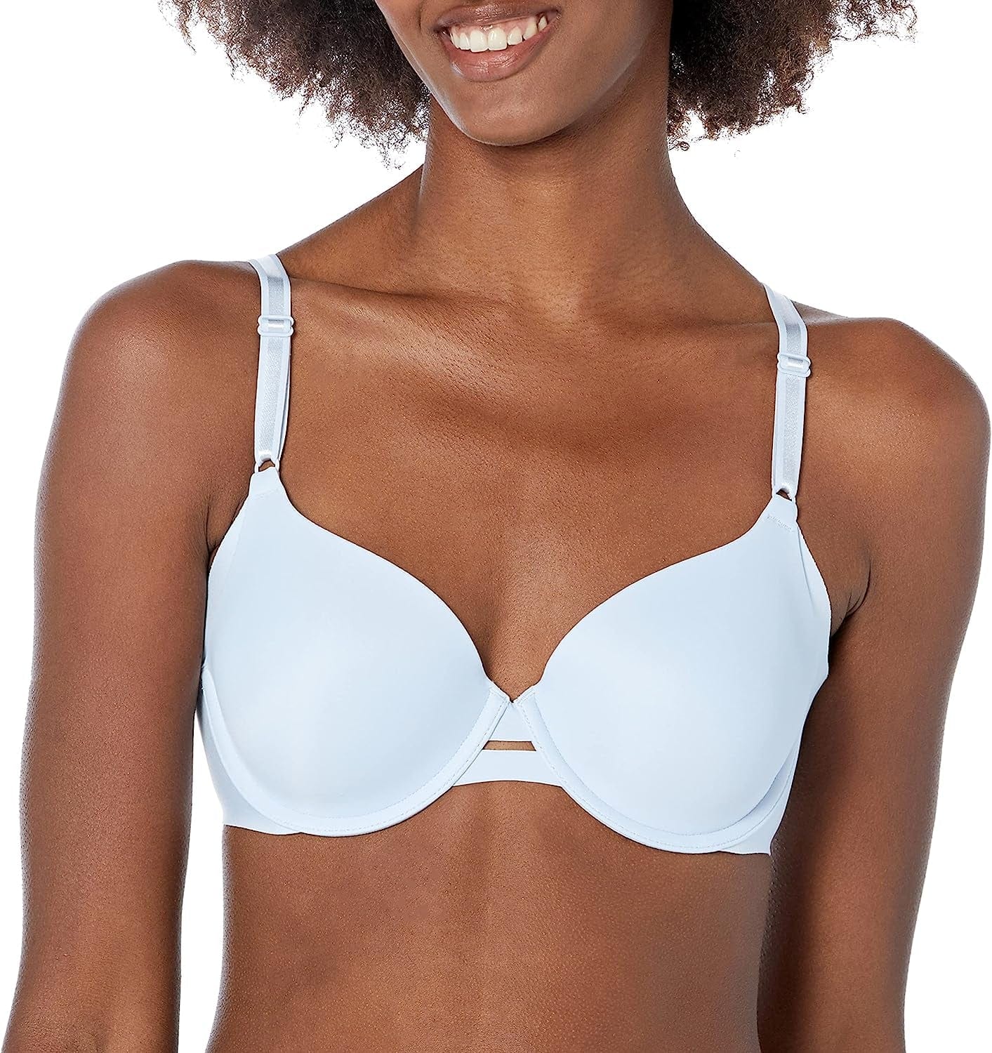 Warner'S Women'S No Side Effects Underarm-Smoothing Comfort Underwire Lightly Lined T-Shirt Bra 1356 Arctic Ice / 38B