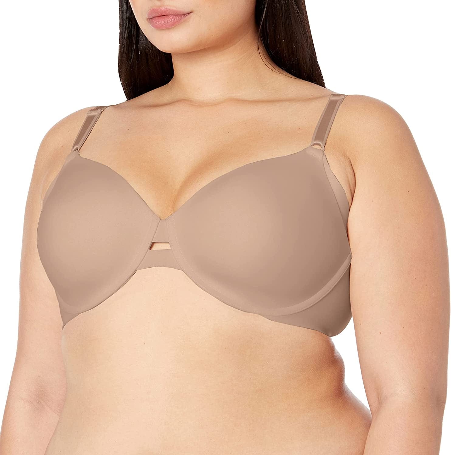 Warner'S Women'S No Side Effects Underarm-Smoothing Comfort Underwire Lightly Lined T-Shirt Bra 1356 Toasted Almond / 36C