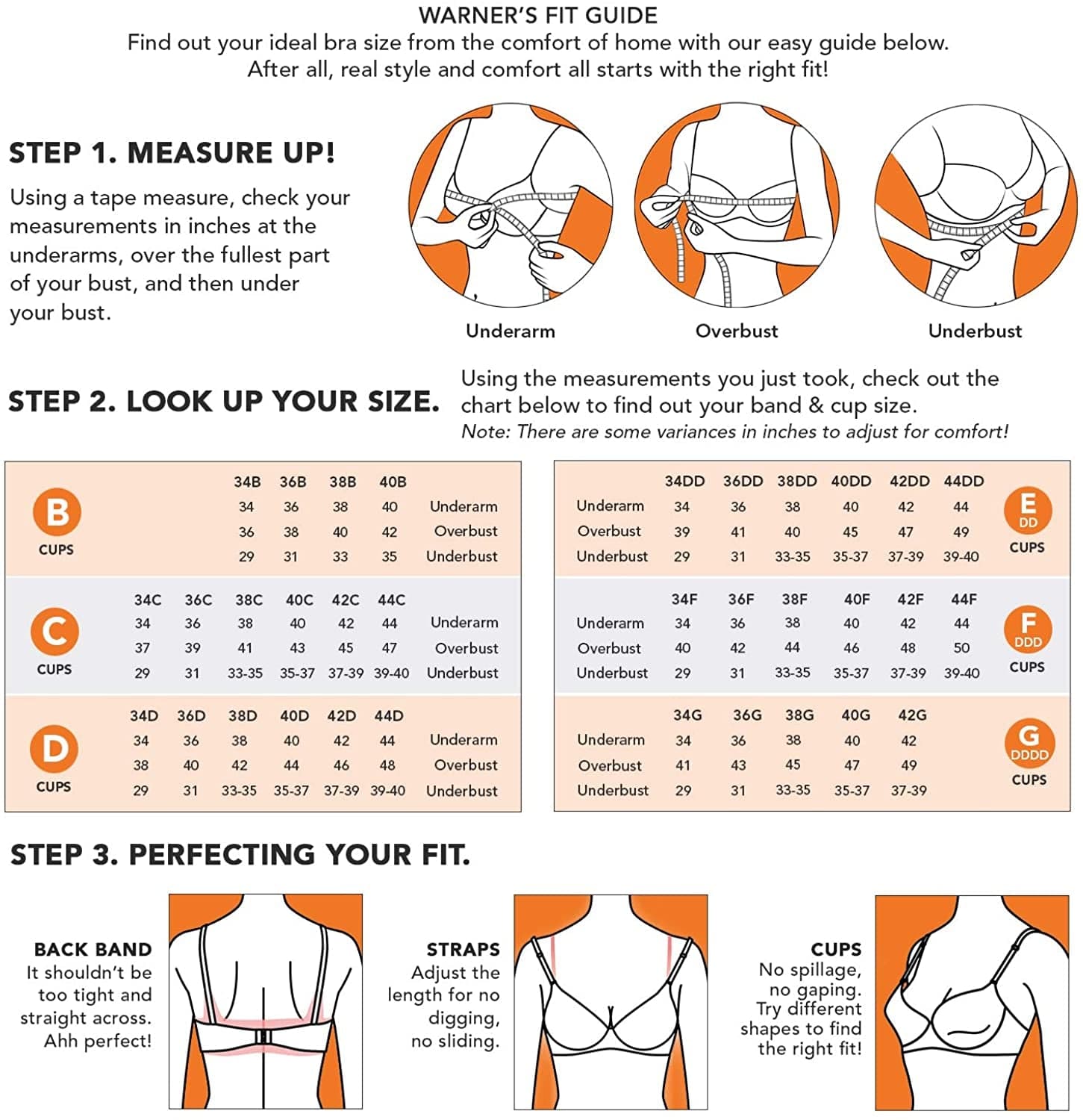 Warner'S Women'S No Side Effects Underarm-Smoothing Comfort Underwire Lightly Lined T-Shirt Bra 1356