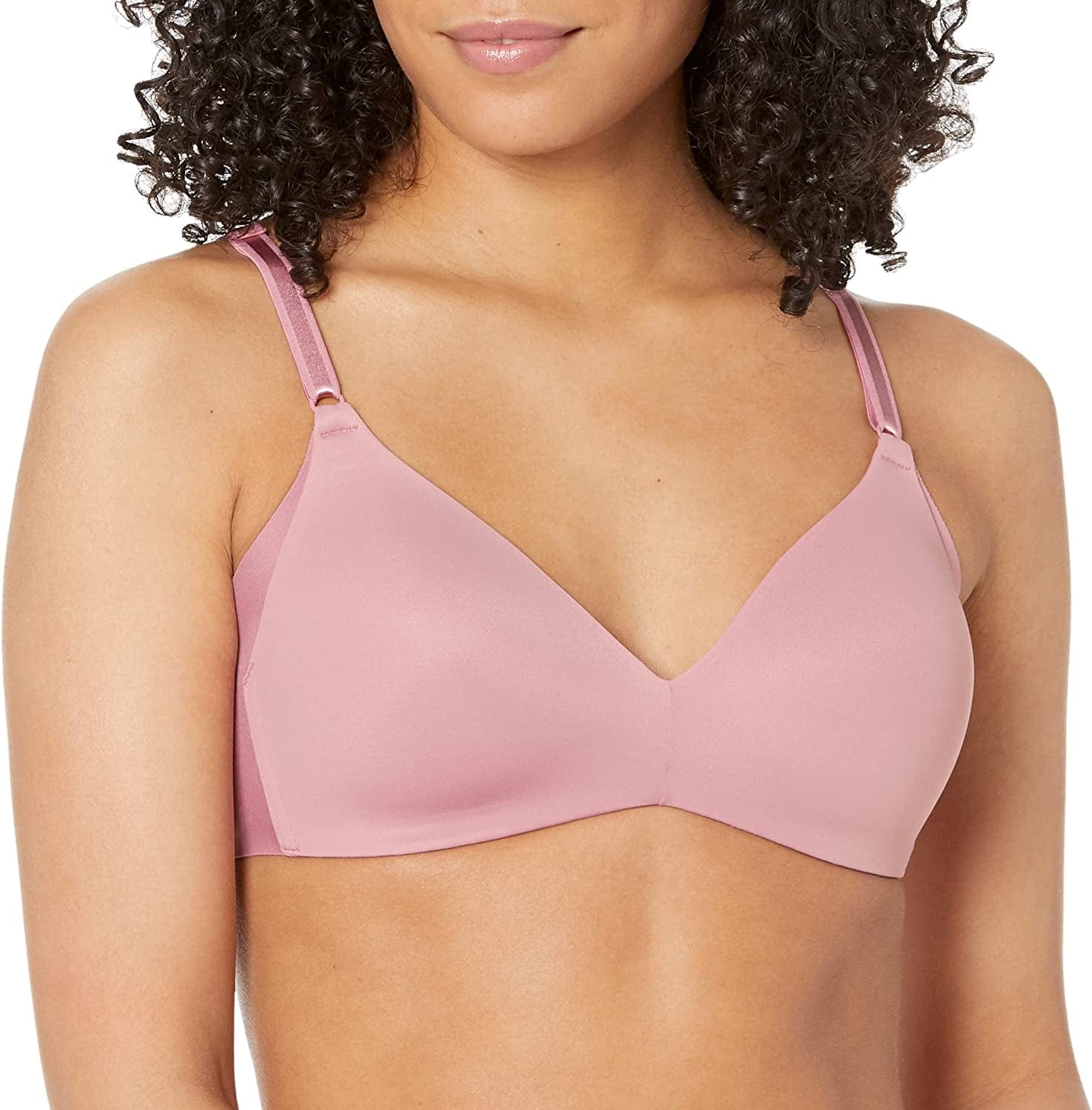 Warner'S Women'S No Side Effects Underarm-Smoothing Comfort Wireless Lightly Lined T-Shirt Bra 1056 Foxglove / 34A