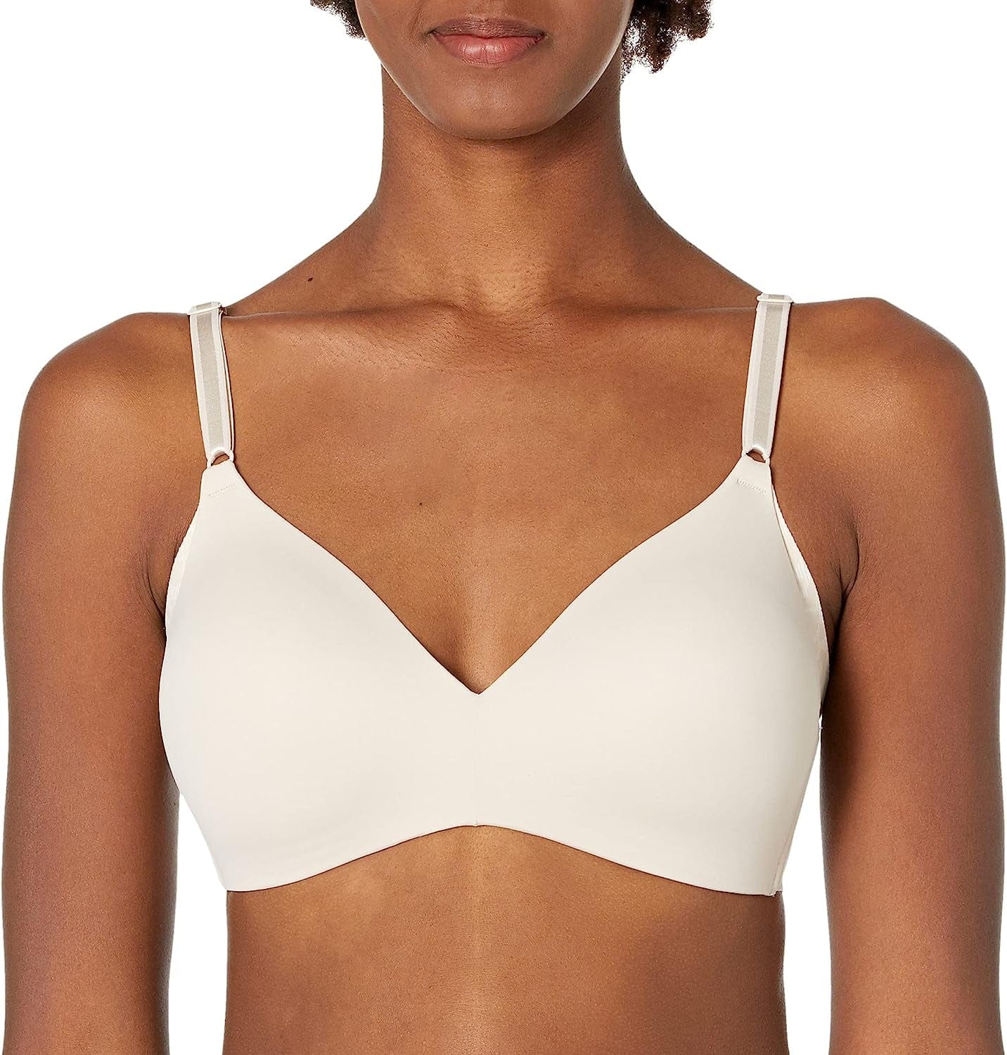 Warner'S Women'S No Side Effects Underarm-Smoothing Comfort Wireless Lightly Lined T-Shirt Bra 1056 Inverse Animal Butterscotch / 38B