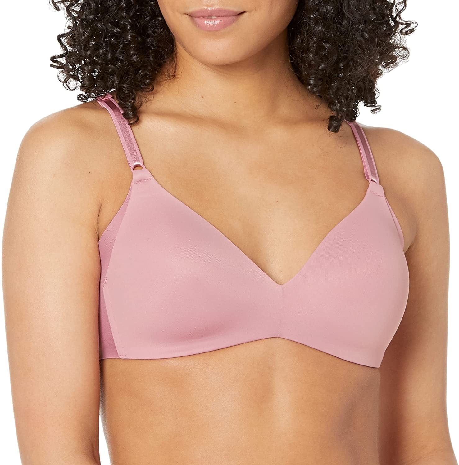 Warner'S Women'S No Side Effects Underarm-Smoothing Comfort Wireless Lightly Lined T-Shirt Bra 1056 Foxglove / 34B