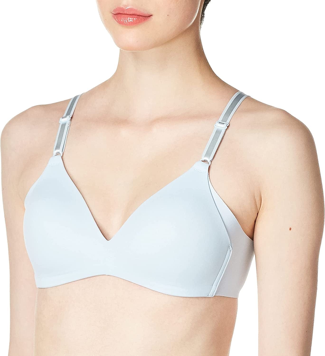 Warner'S Women'S No Side Effects Underarm-Smoothing Comfort Wireless Lightly Lined T-Shirt Bra Keepsake Blue / 36B