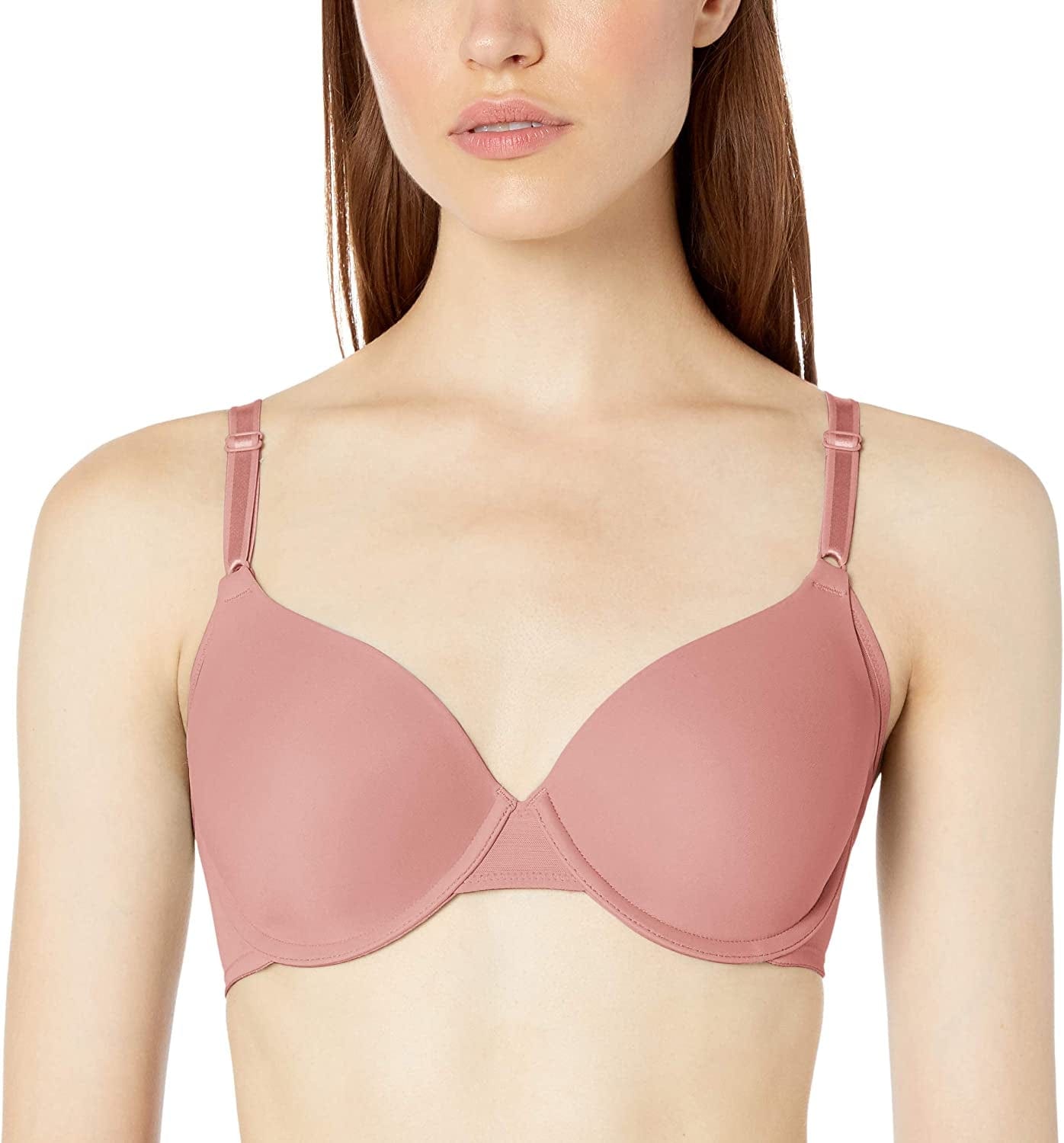 Warner'S Women'S No Side Effects Underarm-Smoothing Comfort with Breathable Mesh Underwire Lightly Lined T-Shirt Bra Ra3471A Sunblush / 36D