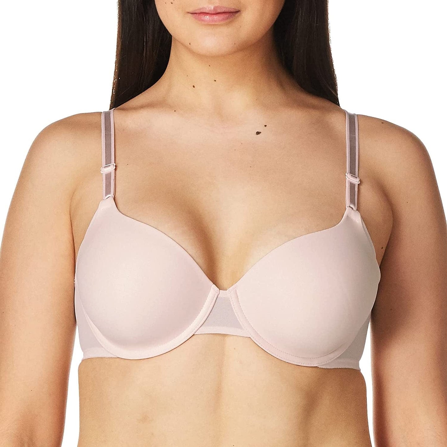 Warner'S Women'S No Side Effects Underarm-Smoothing Comfort with Breathable Mesh Underwire Lightly Lined T-Shirt Bra Ra3471A