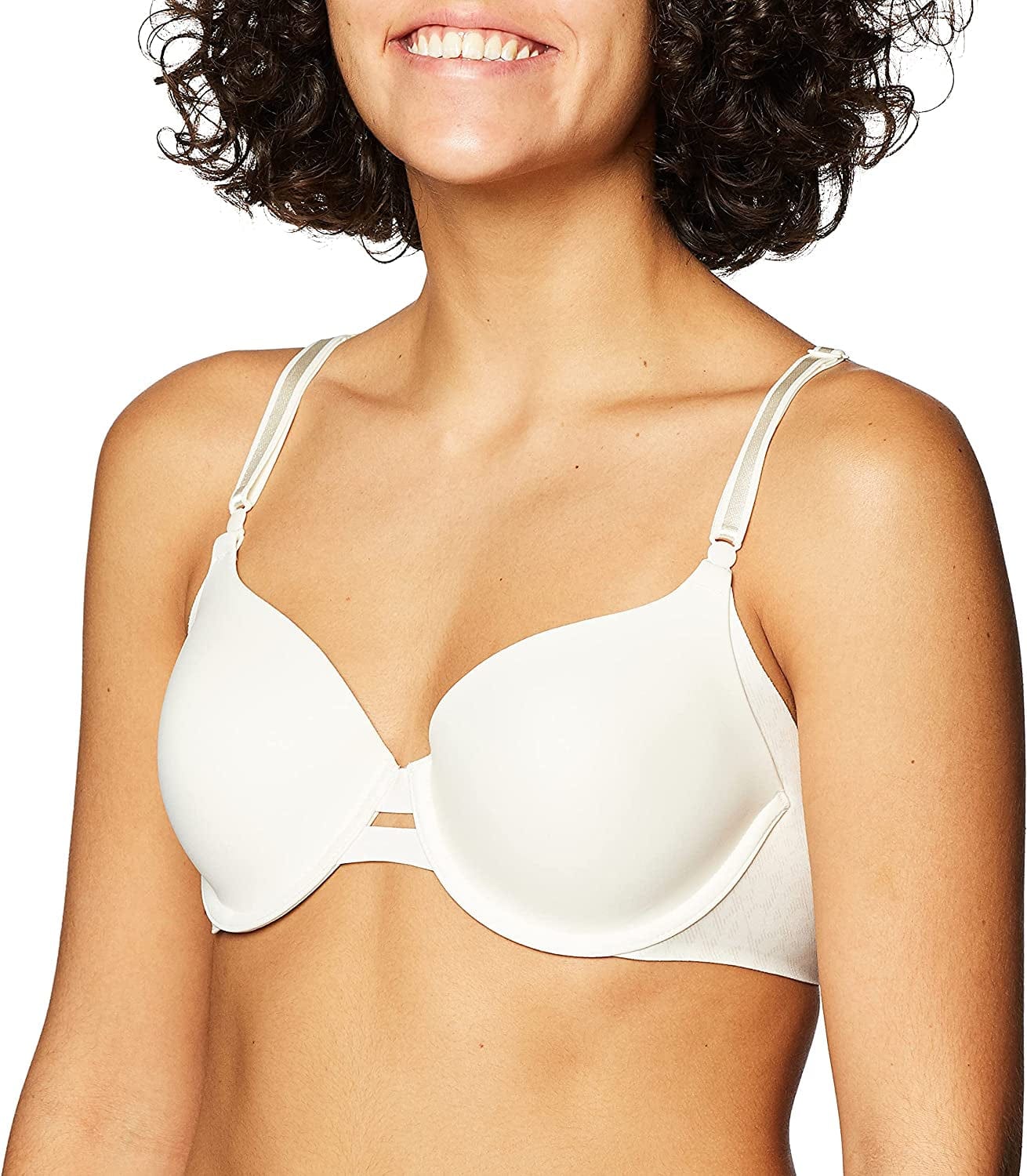 Warner'S Women'S No Side Effects Underwire Contour Bra Digital Animal Gardenia Print / 40C