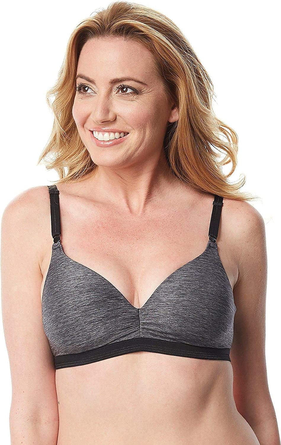 Warner'S Women'S Play It Cool Wire-Free with Lift Bra Dark Gray / 36C
