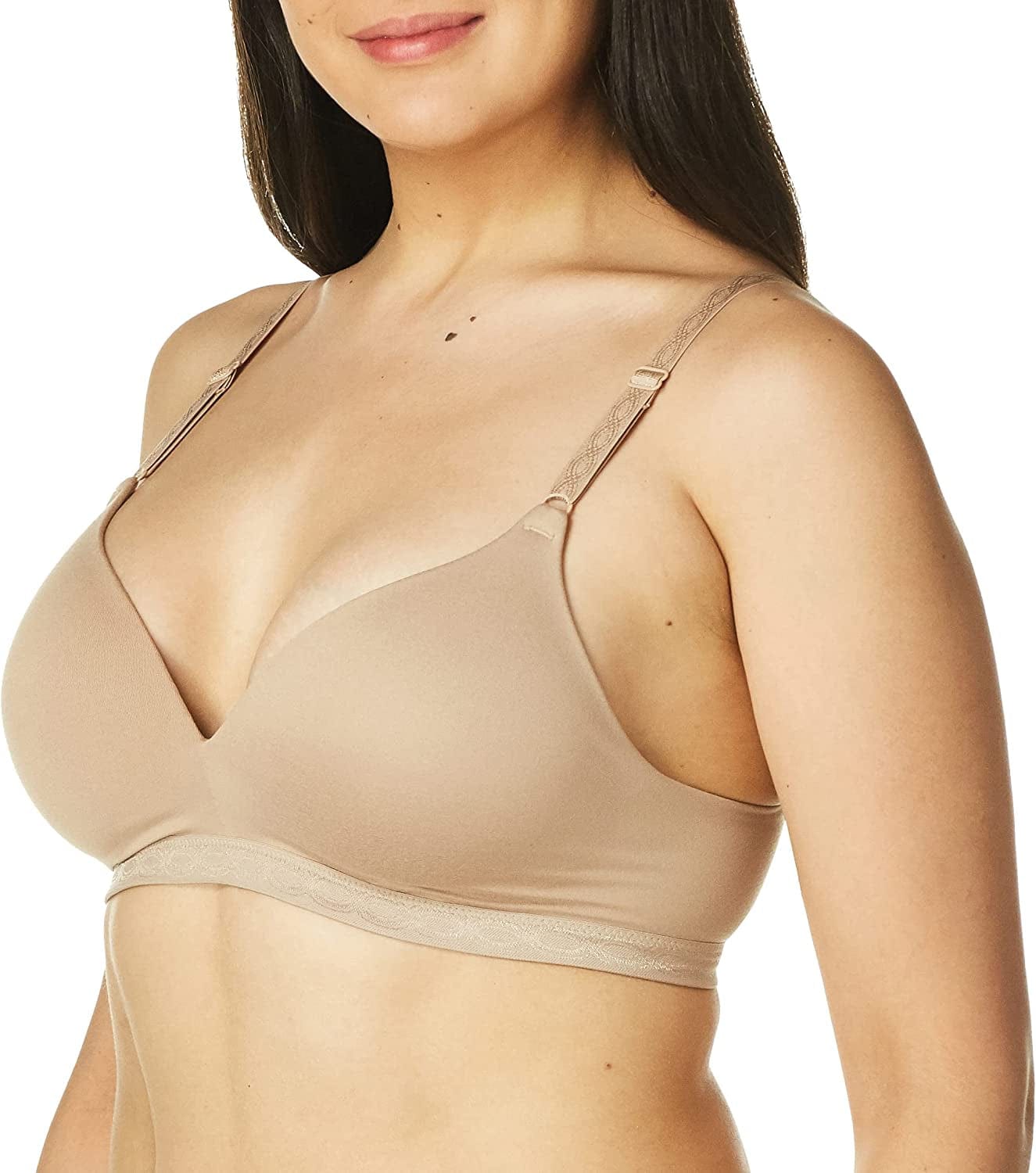 Warner'S Women'S plus Size Simply Perfect Super Soft Wireless Lightly Lined Comfort Bra Rm1691T Toasted Almond / 34B