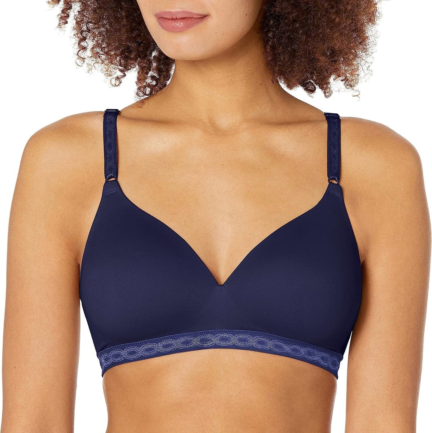 Warner'S Women'S plus Size Simply Perfect Super Soft Wireless Lightly Lined Comfort Bra Rm1691T Navy Ink / 40B