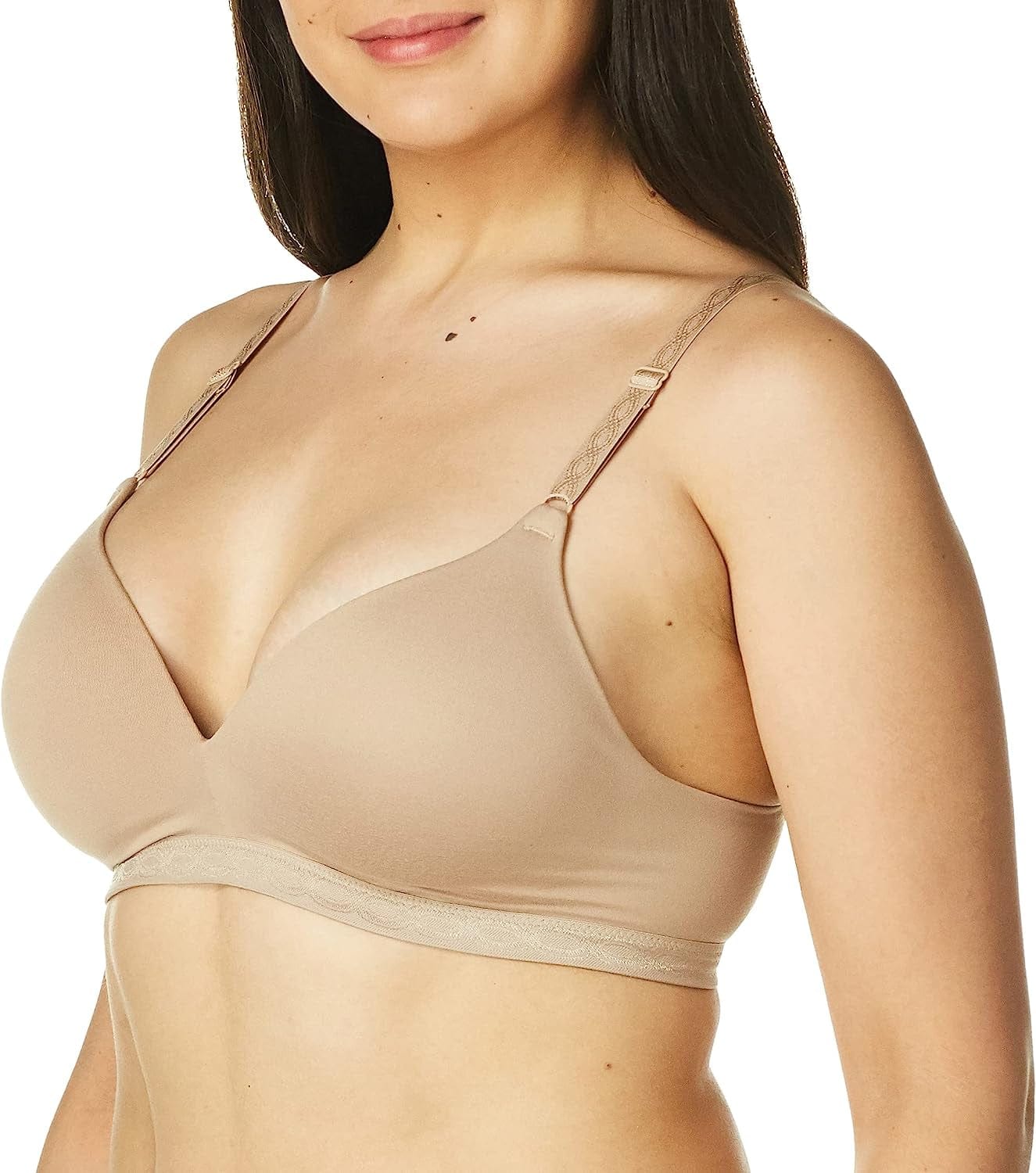 Warner'S Women'S plus Size Simply Perfect Super Soft Wireless Lightly Lined Comfort Bra Rm1691T Toasted Almond / 36D
