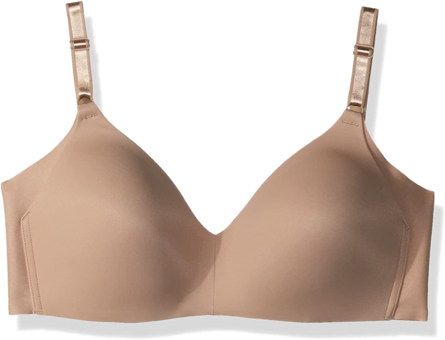 Warner'S Women'S plus Size Simply Perfect Underarm-Smoothing Comfort Wireless Lightly Lined T-Shirt Bra Rm0561T Toasted Almond / 40B