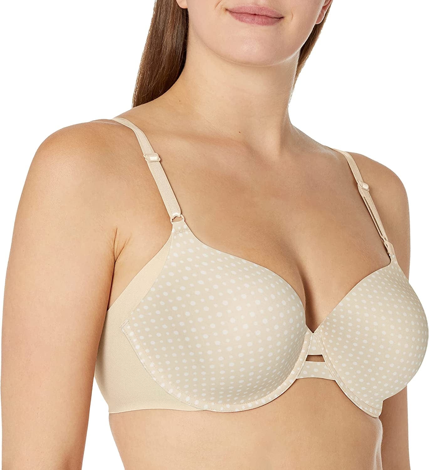 Warner'S Women'S Plus-Size Simply Perfect Underarm Smoothing Underwire Bra B Town Dot Print / 34D