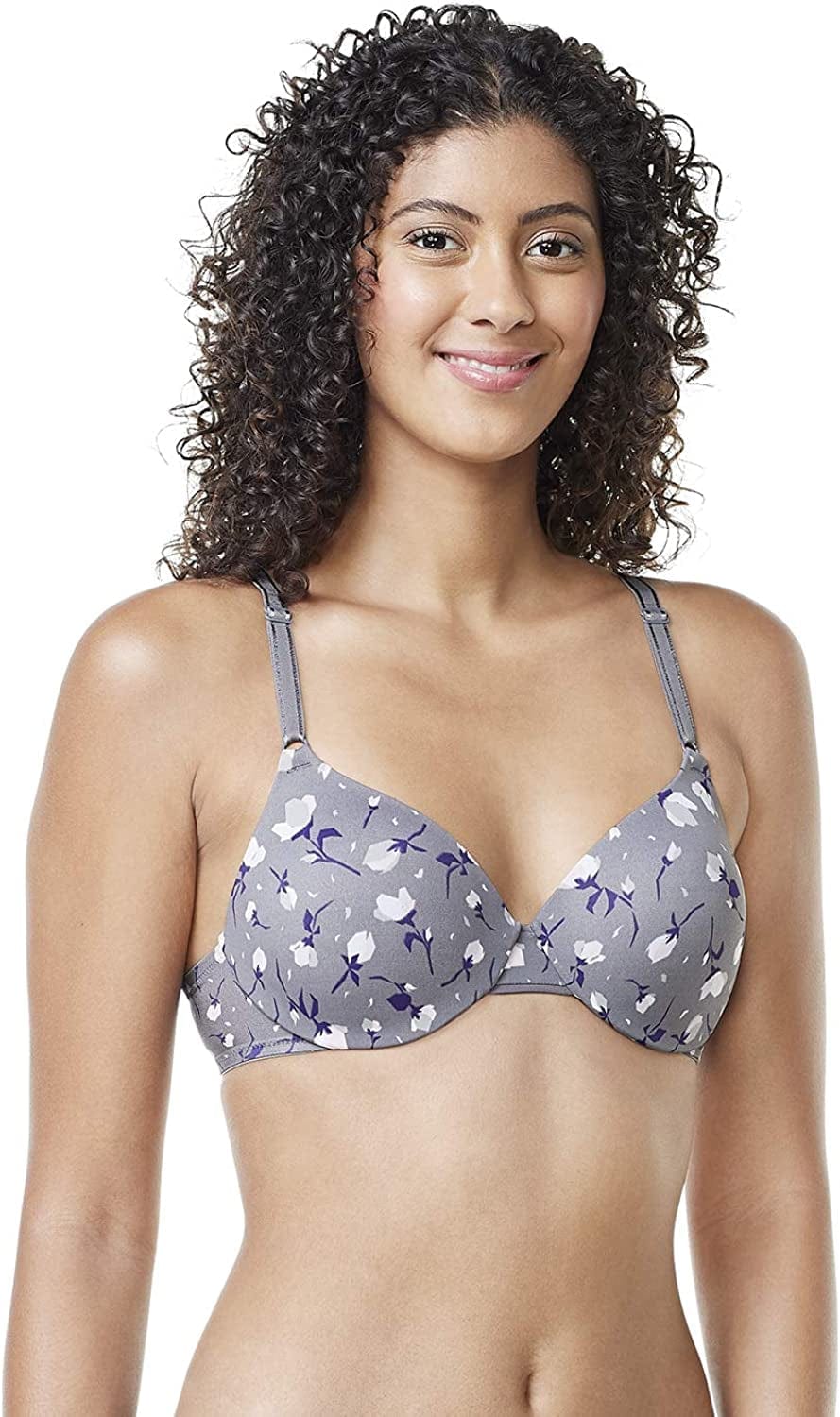 Warner’S Women’S This Is Not a Bra Full-Coverage Underwire Bra Excalibur Geo Floral / 38B