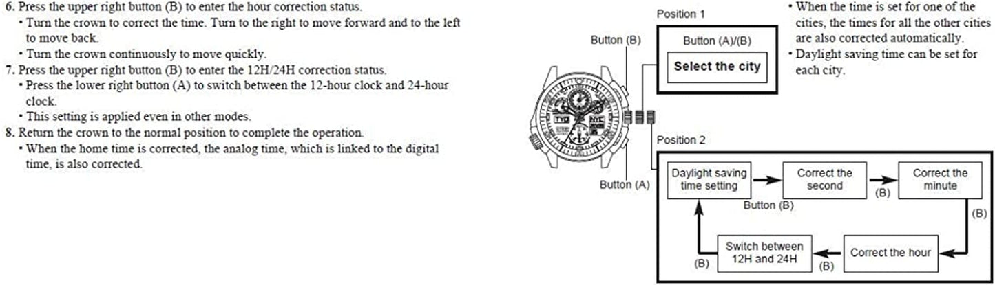 Watches JY8035-04E Navihawk A-T Eco-Drive Perpetual Chrono Strap Watch Black