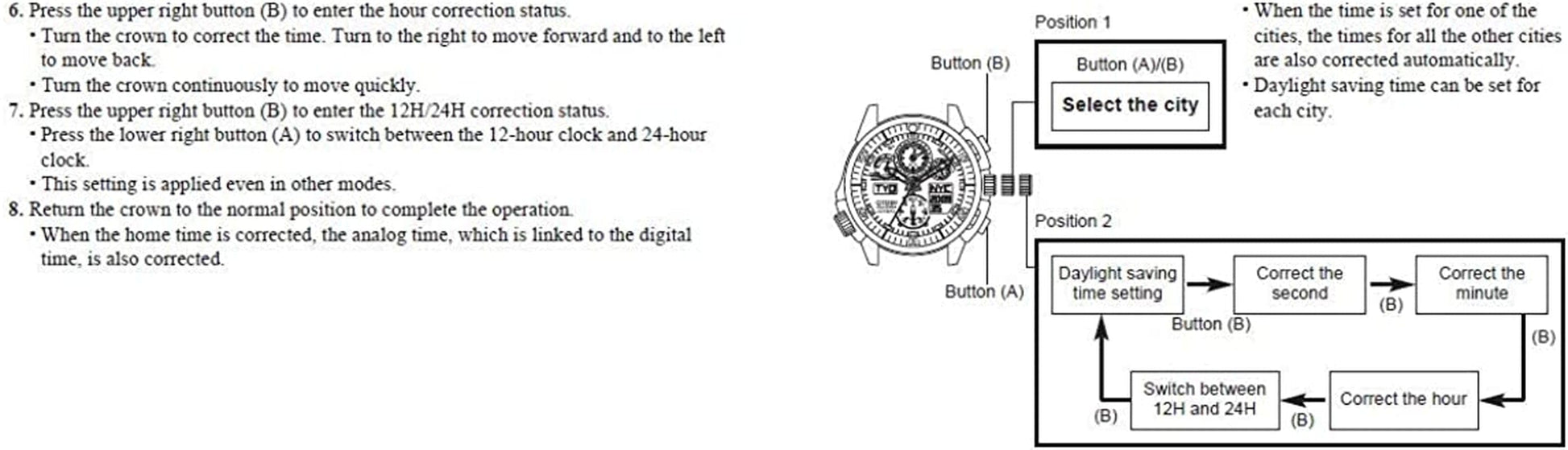 Watches JY8035-04E Navihawk A-T Eco-Drive Perpetual Chrono Strap Watch Black