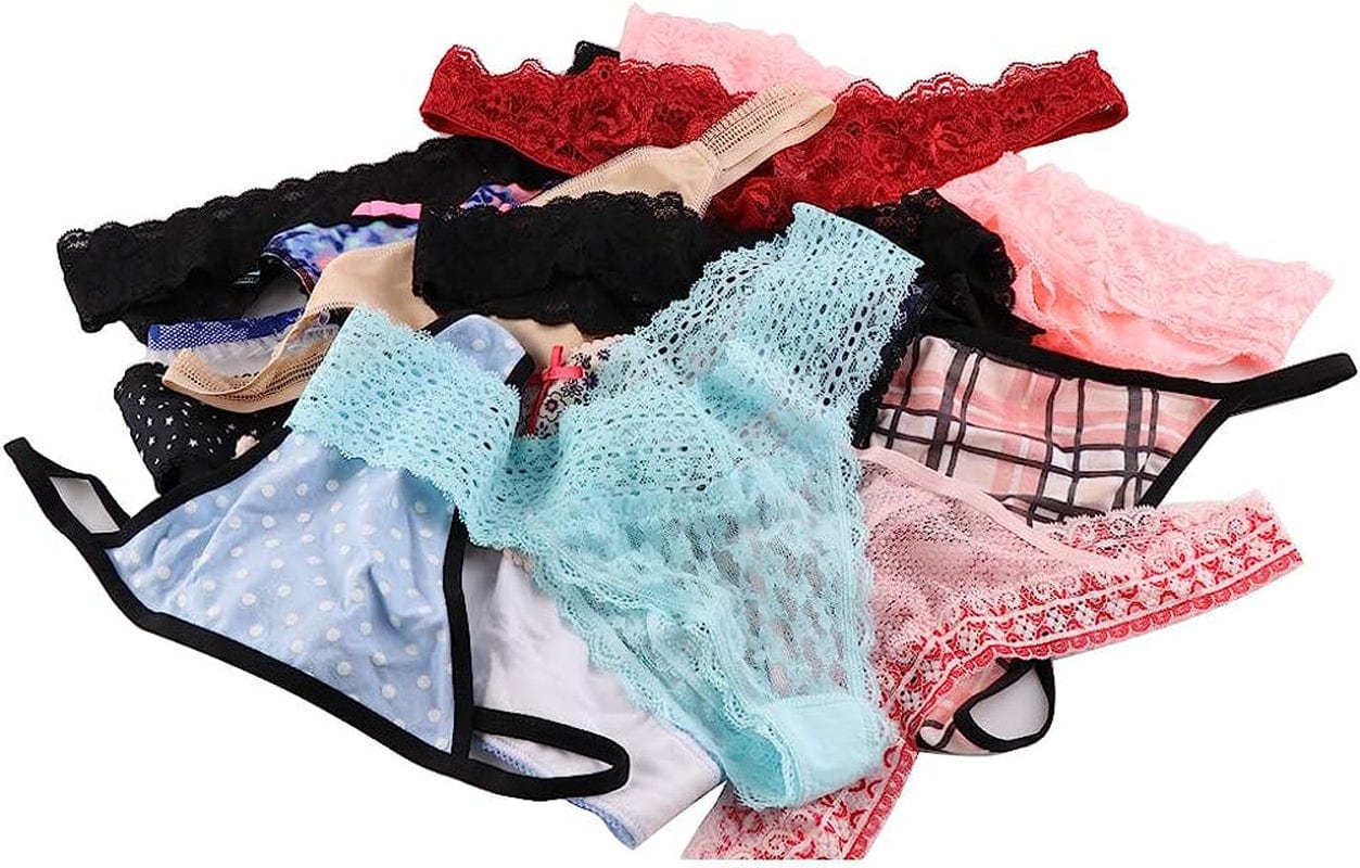 WDX G String Panties for Women 20 Pack Sexy Womens Thongs Underwear Variety Pack Cheeky L Multicolor