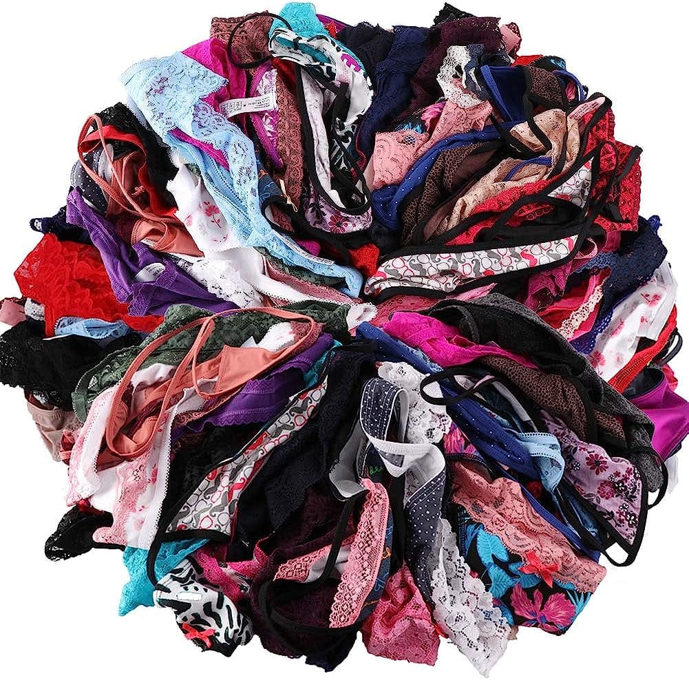 WDX Variety Panties G String Thongs for Women Sexy Womens Underwear Cheeky Tangas (10 Pack)