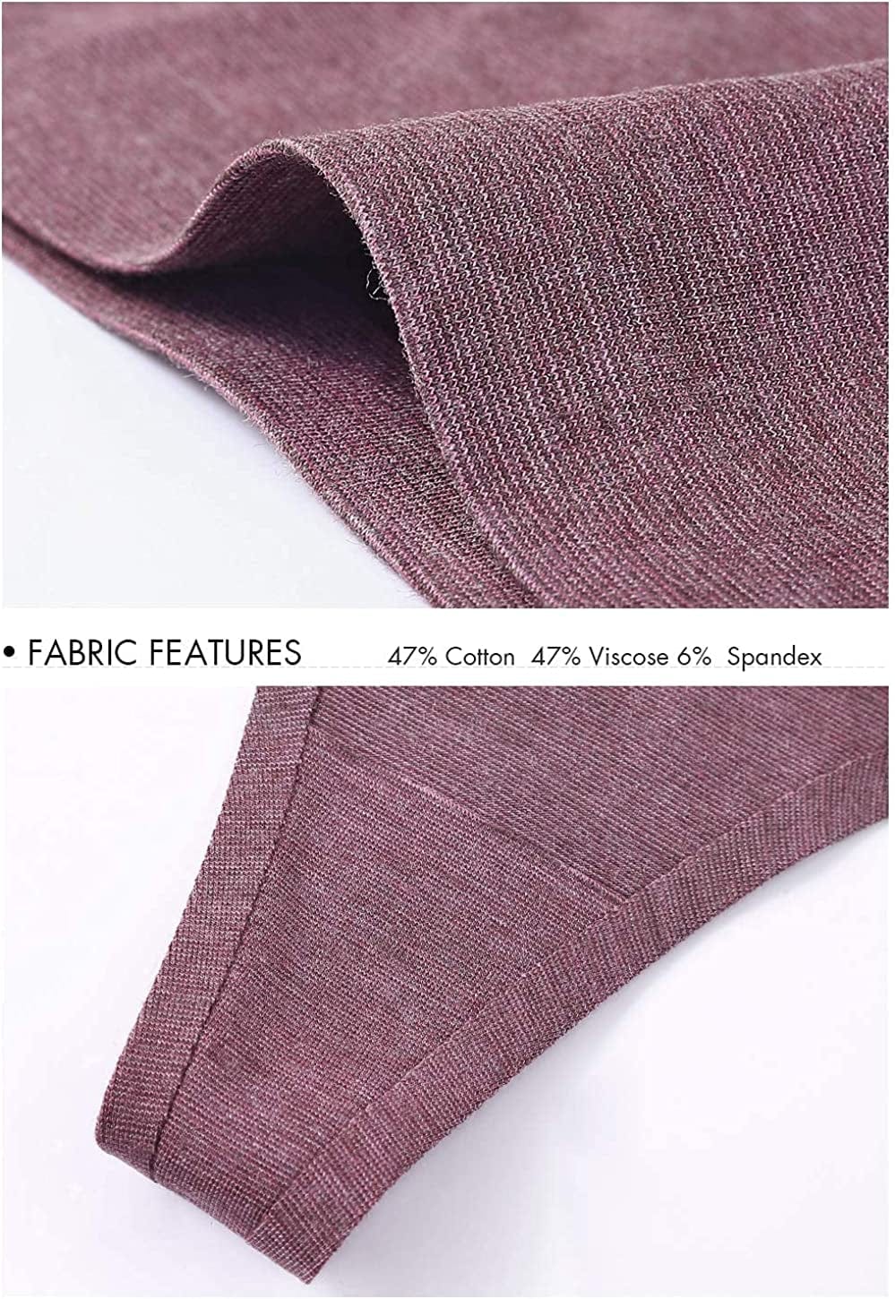 Wealurre Women'S Cotton Thong Breathable Panties Low Rise Underwear