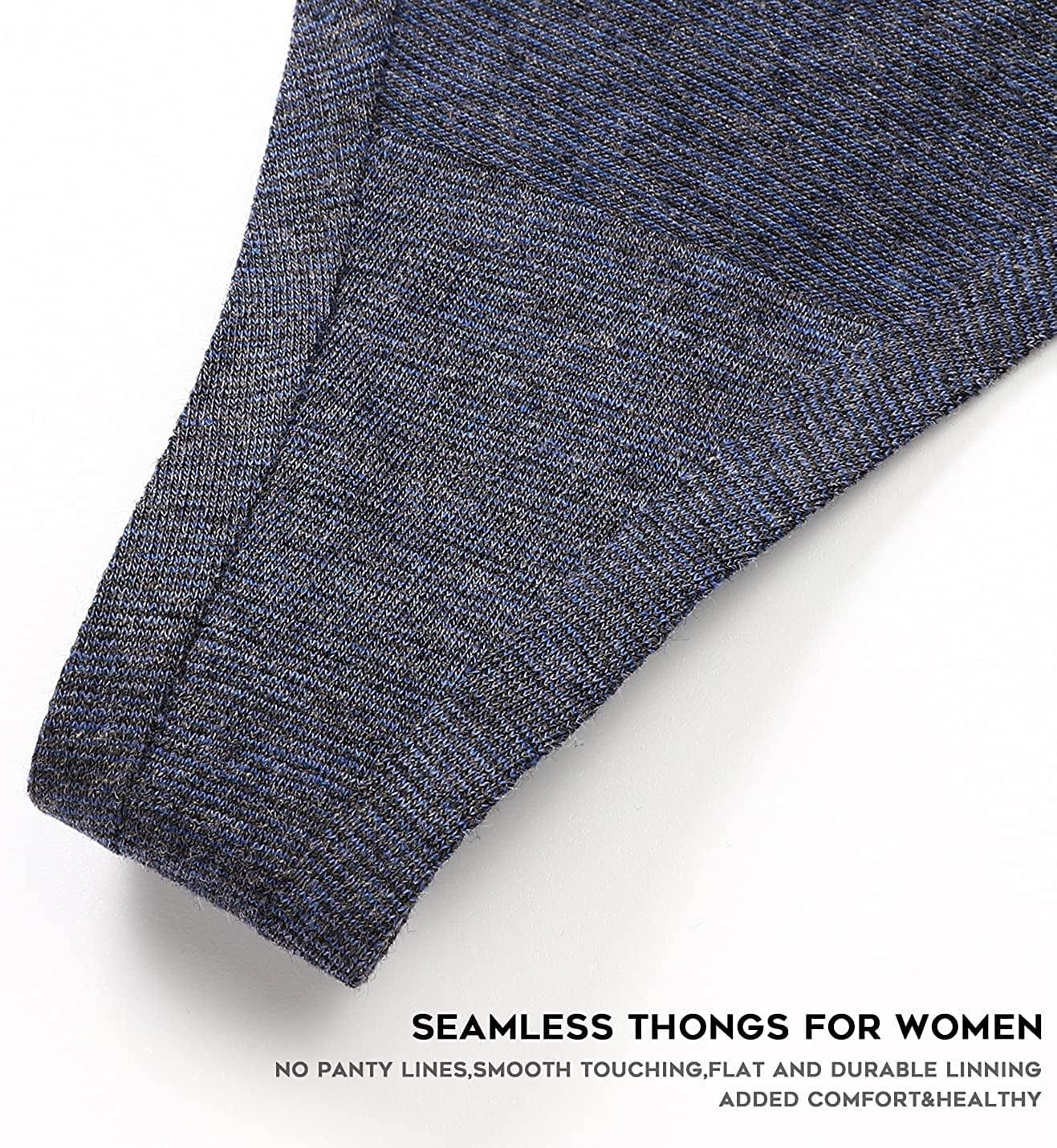 Wealurre Women'S Cotton Thong Breathable Panties Low Rise Underwear