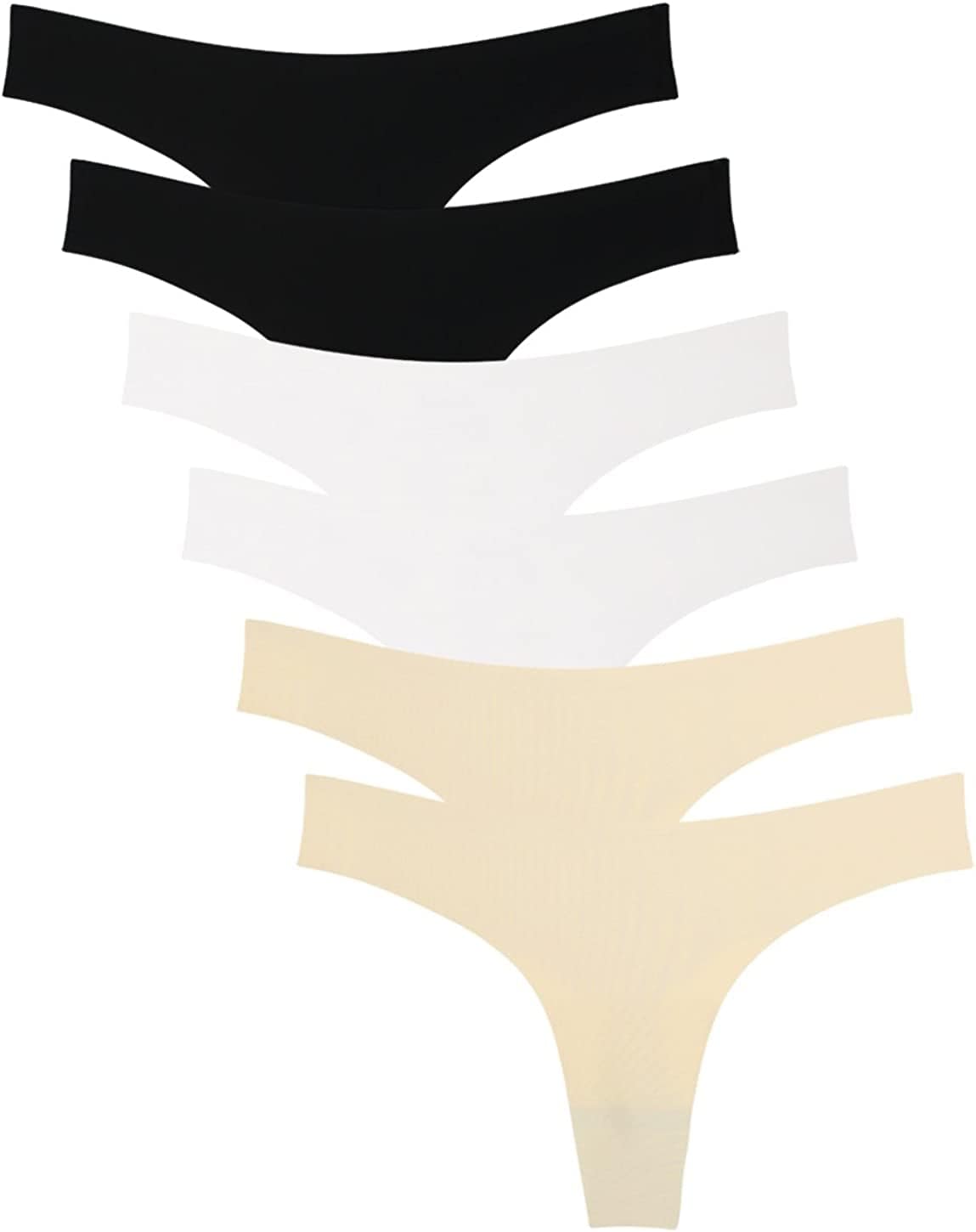 Wealurre Women'S Microfiber Low Rise No Show Thong Pantie B2/W2/A2 / Medium