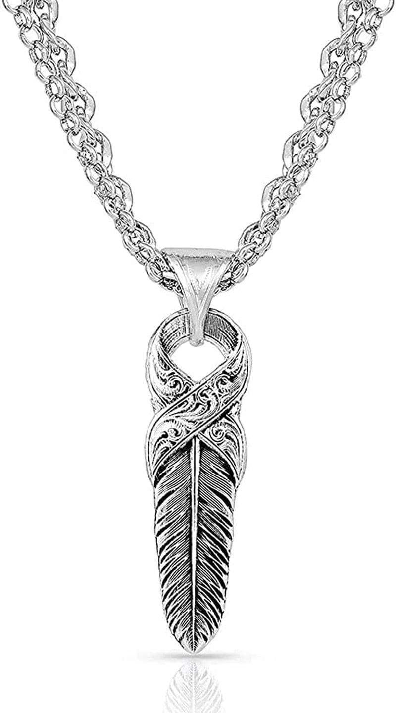 Western Lifestyle Feather Necklace Strength Within