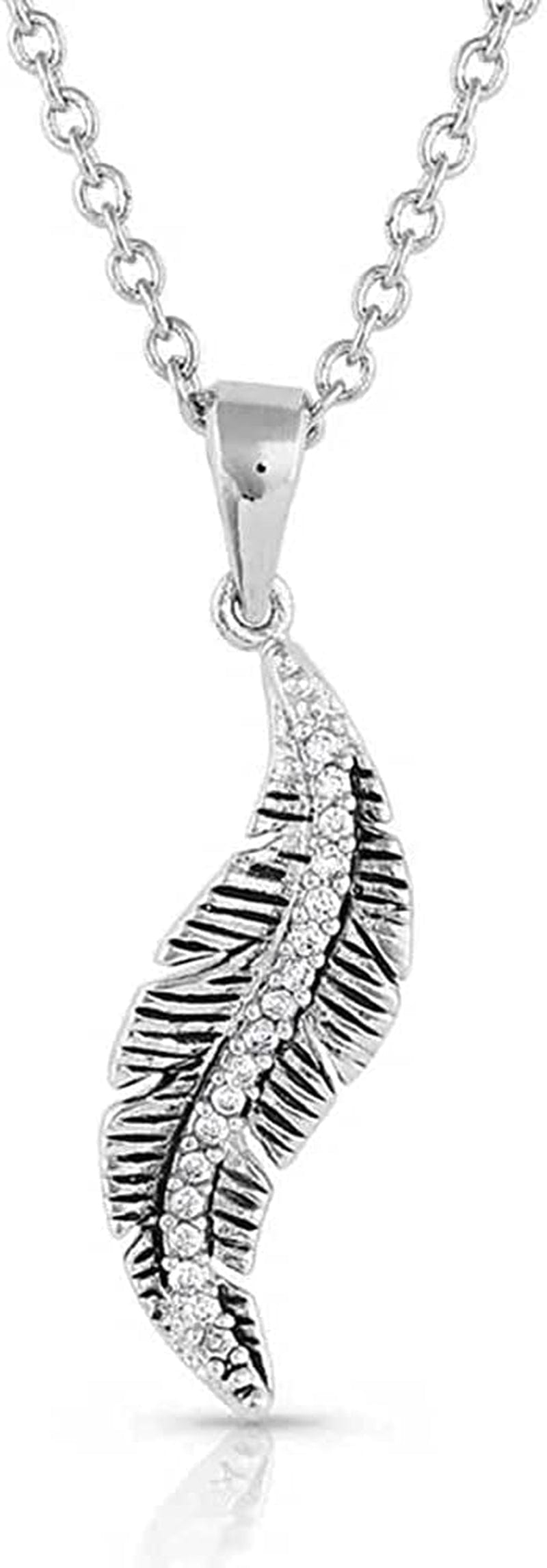 Western Lifestyle Feather Necklace All About the Curve Feather
