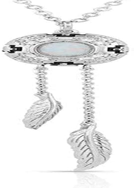 Western Lifestyle Feather Necklace Devine Touch Opal