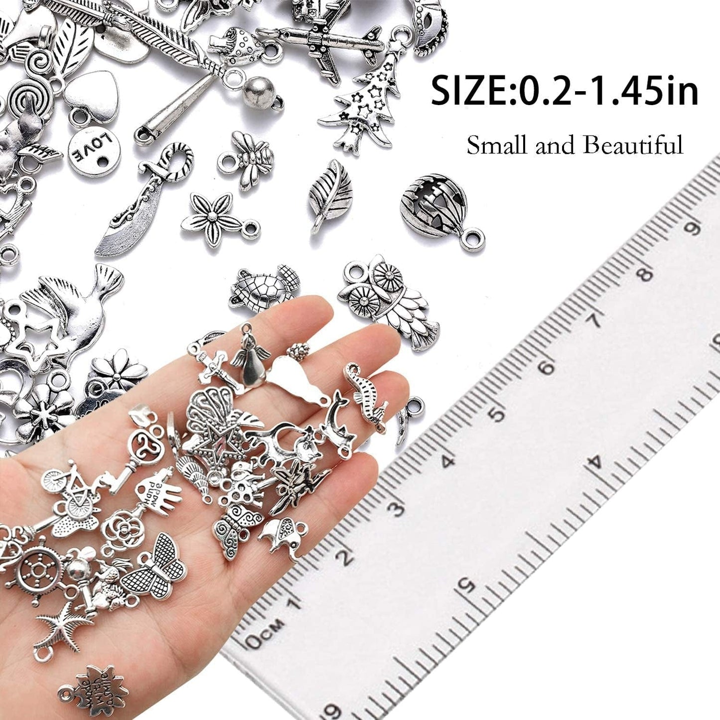 Wholesale Bulk Charms Tibetan Silver Alloy Small Pendant Bracelet Charms Necklace Pendant Handmade DIY Jewelry Tibetan Silver Accessories