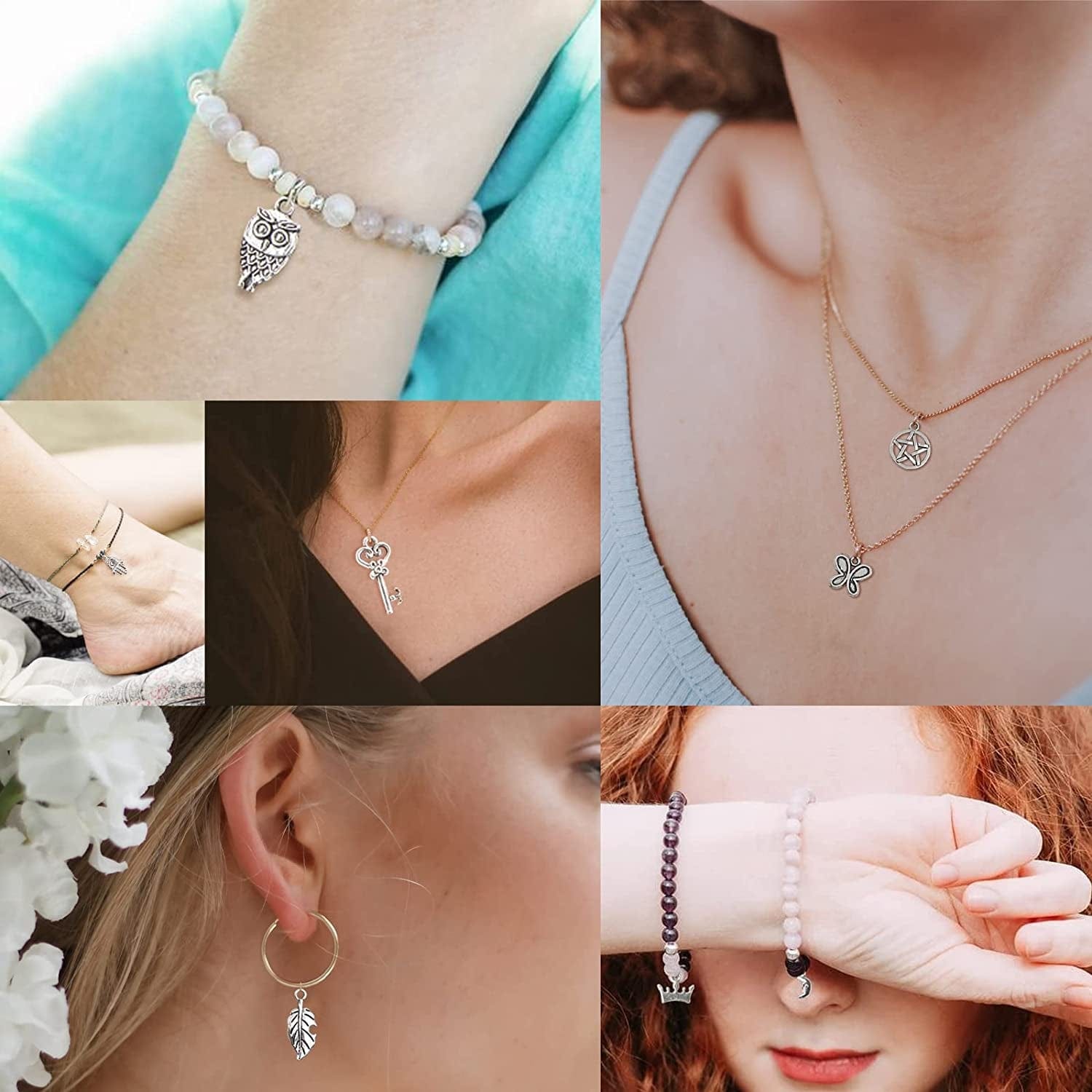 Wholesale Bulk Charms Tibetan Silver Alloy Small Pendant Bracelet Charms Necklace Pendant Handmade DIY Jewelry Tibetan Silver Accessories