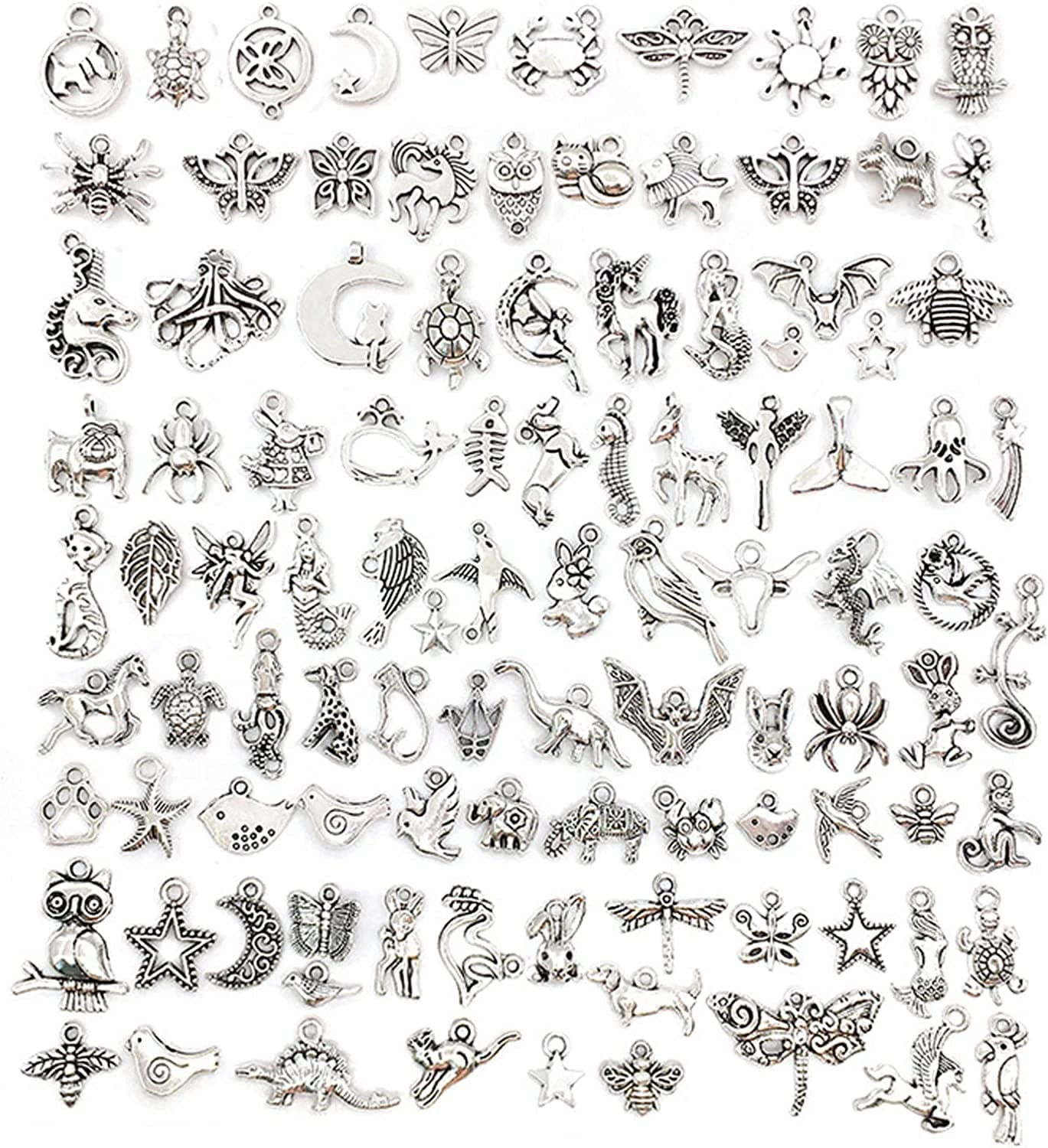 Wholesale Bulk Charms Tibetan Silver Alloy Small Pendant Bracelet Charms Necklace Pendant Handmade DIY Jewelry Tibetan Silver Accessories