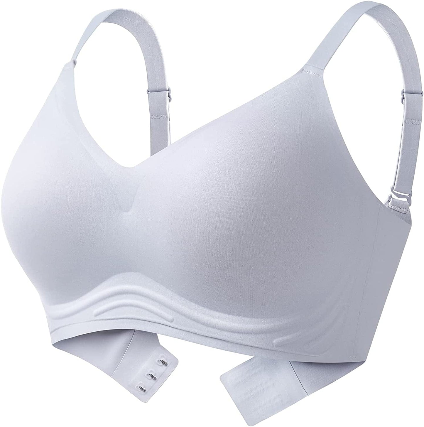 Wireless Bra for Women Seamless Support Bra for Women No Underwire Comfort Fixed Pads Invisible Bralette Purple / Small
