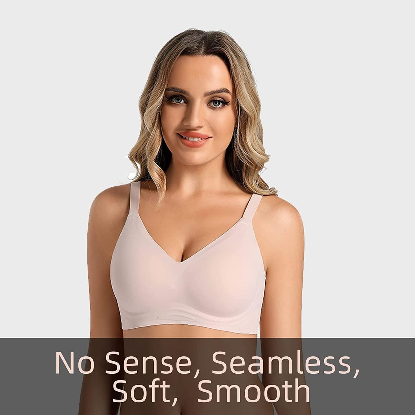 Wireless Bra for Women Seamless Support Bra for Women No Underwire Comfort Fixed Pads Invisible Bralette