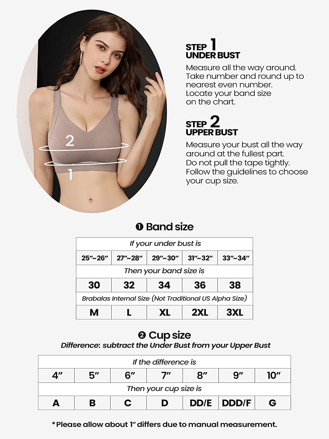 Wireless Bra for Women Supportive Seamless Bra Ultra Comfortable Padded Bra Adjustable Bralette Everyday Bra