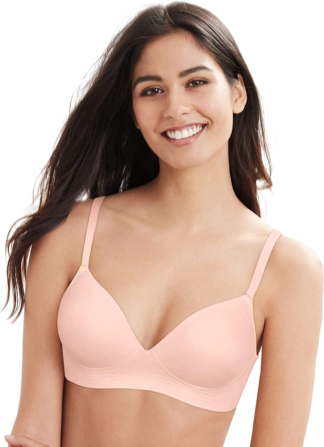 Wireless Bra, Full-Coverage No-Dig Bra, Our Best T-Shirt Bra, Convertible Wirefree Bra with Foam Cups Light Buff / X-Small