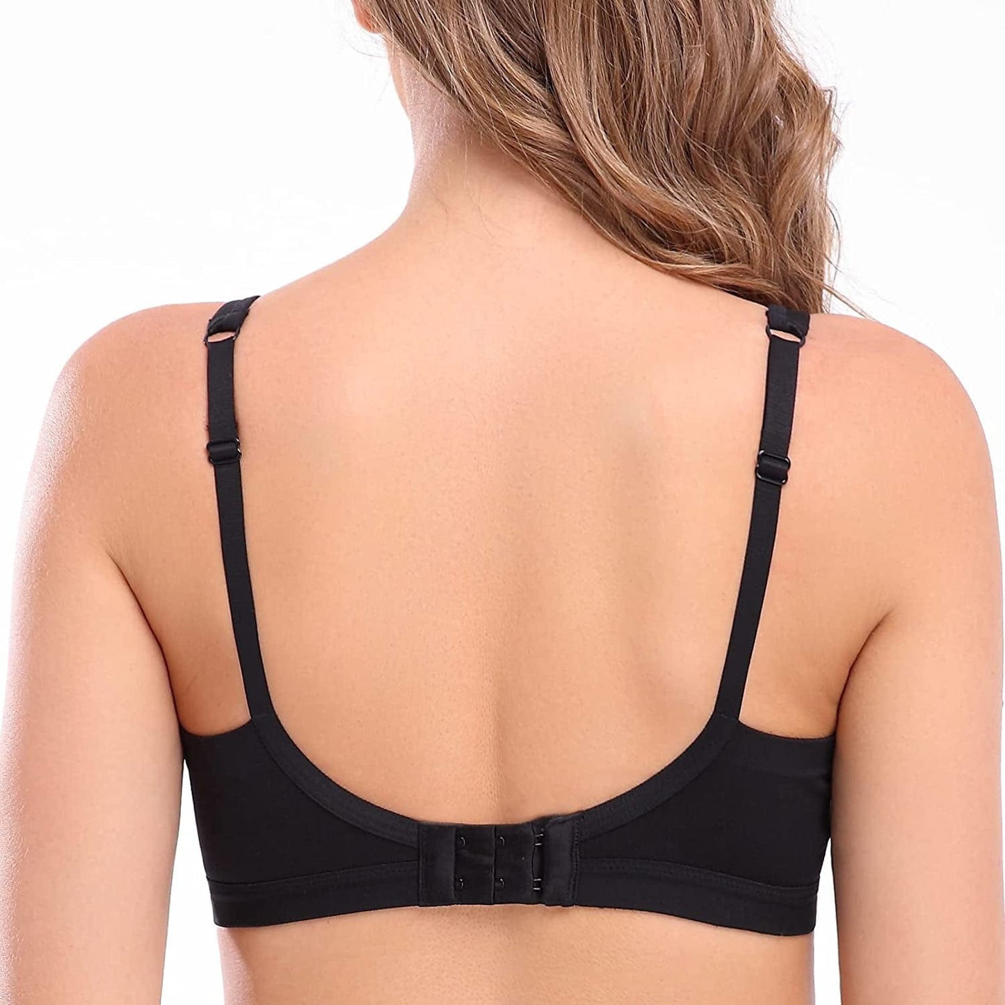 Wireless Bra, Wire-Free Bra for Women Comfortable with Support, Ultra-Soft Sleep Bras with Adjustable Straps