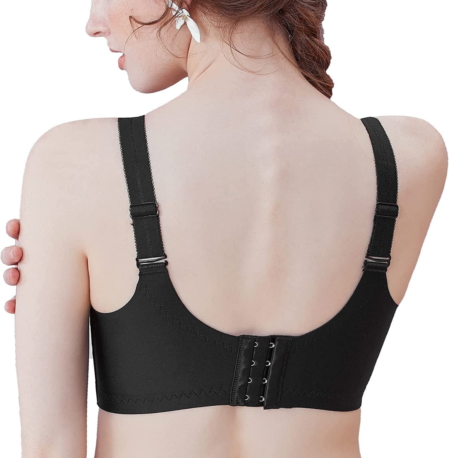 Wireless Bras for Women Full Coverage Comfortable Soft Minimizer Smoothing Back Everyday Bra