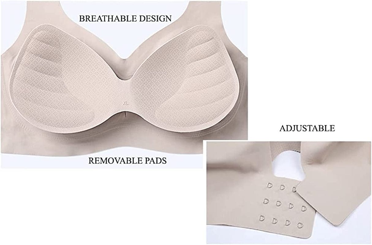 Wireless Padded Bras for Women Seamless Full Coverage No Underwire Comfort Support