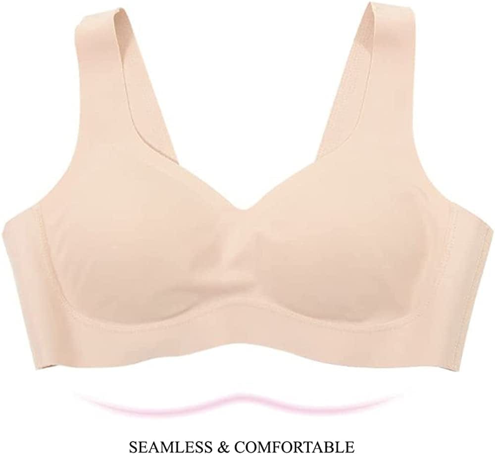 Wireless Padded Bras for Women Seamless Full Coverage No Underwire Comfort Support