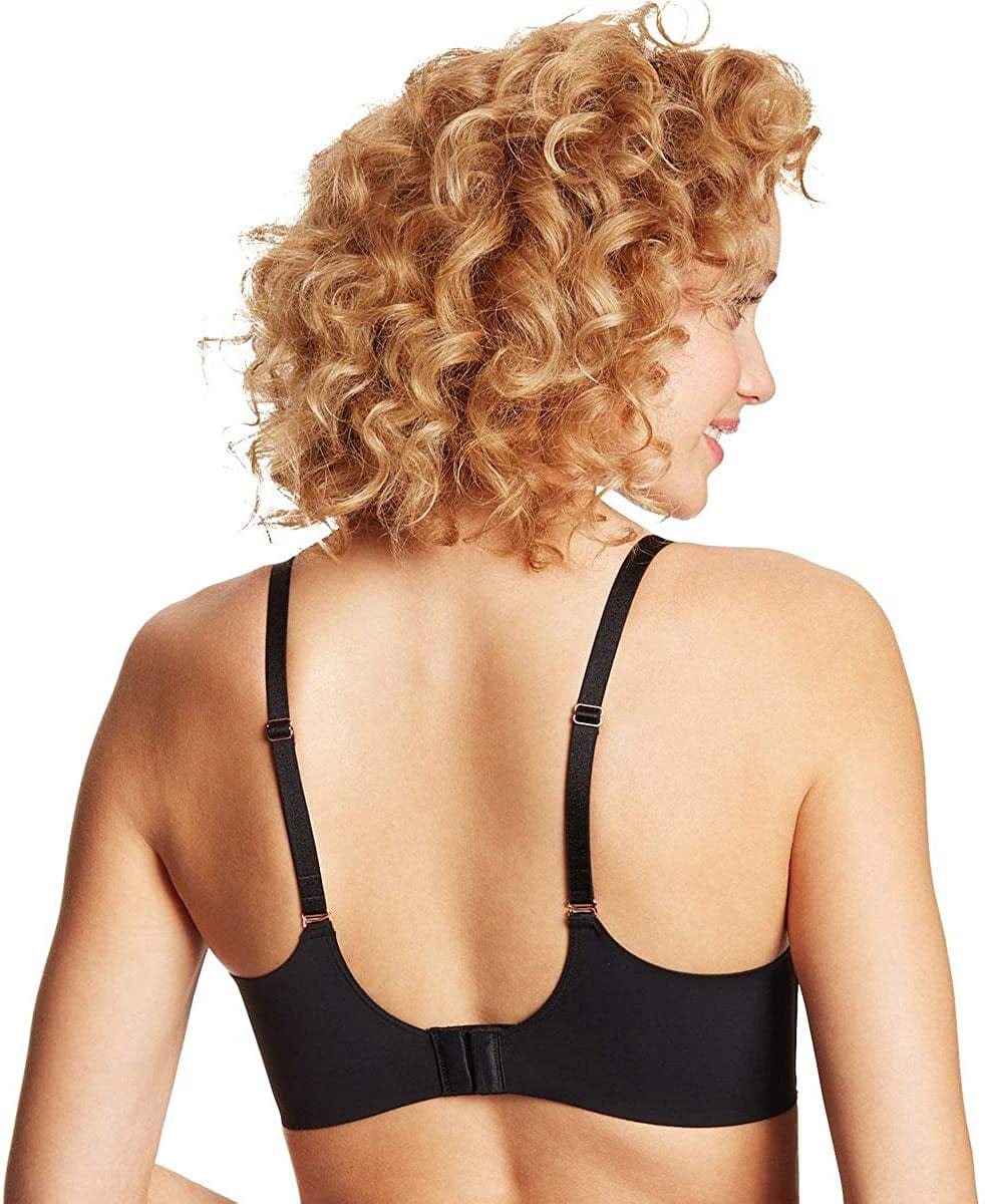 Wireless Push-Up Bra, Wirefree Bra with Demi Plunge, Convertible T-Shirt Bra with Push-Up Cups