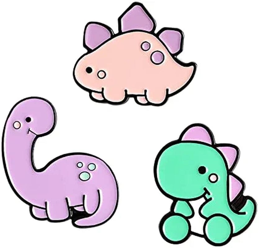 WITHYU Cute Animal, Punk,Art,Science , Animation Enamel Pins, Cartoon Personality Pin Set for Kids, Teens, Women, Badge Decor Pins for Jackets, Lapel, Backpack, Hat Dinosaur