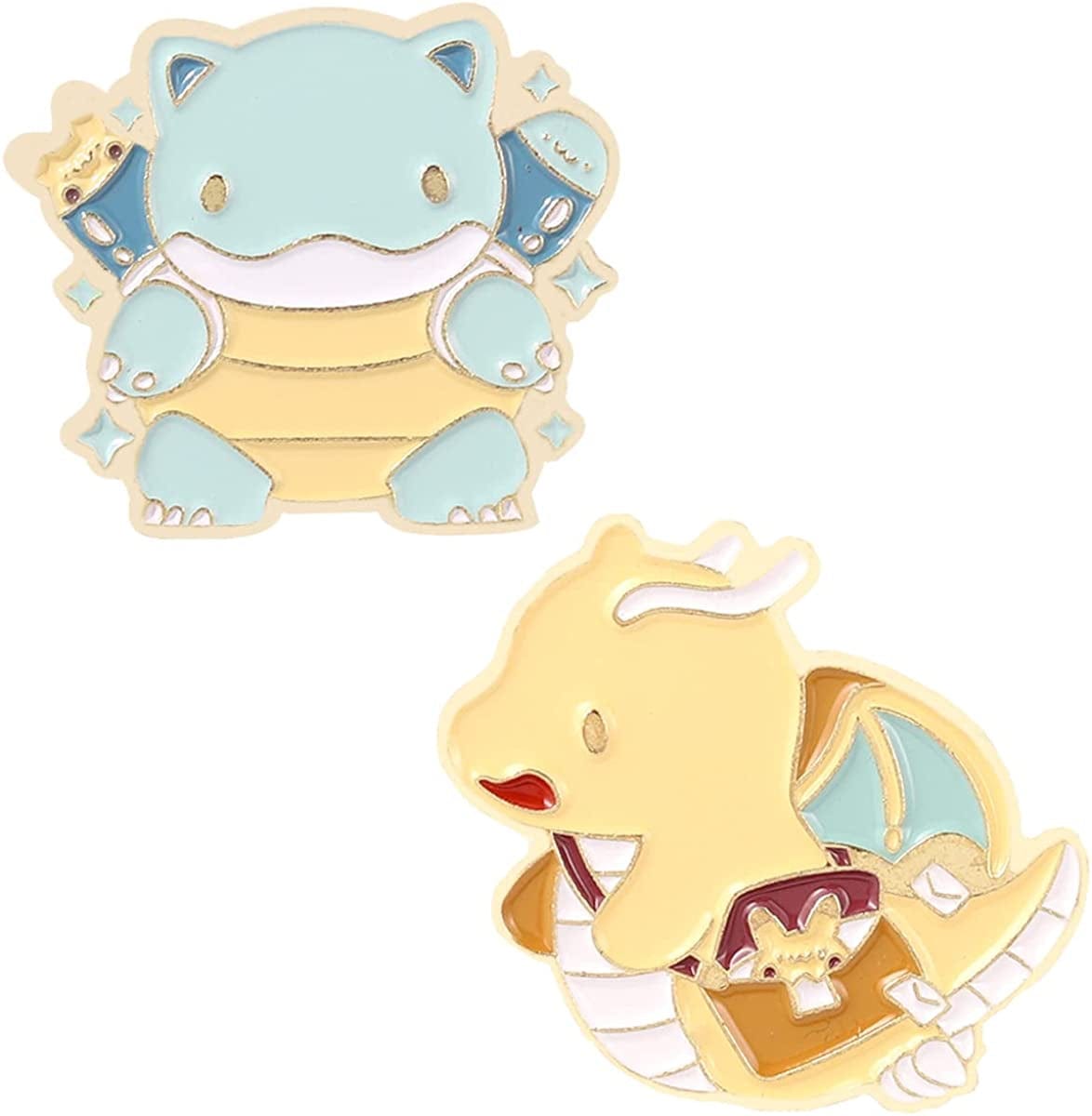 WITHYU Cute Animal, Punk,Art,Science , Animation Enamel Pins, Cartoon Personality Pin Set for Kids, Teens, Women, Badge Decor Pins for Jackets, Lapel, Backpack, Hat Pokemon_1