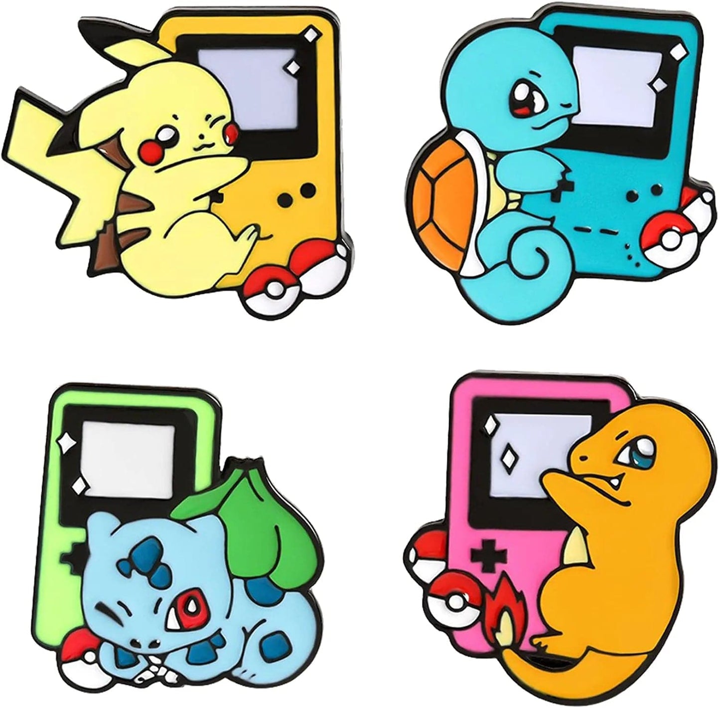 WITHYU Cute Animal, Punk,Art,Science , Animation Enamel Pins, Cartoon Personality Pin Set for Kids, Teens, Women, Badge Decor Pins for Jackets, Lapel, Backpack, Hat Pokemon_5