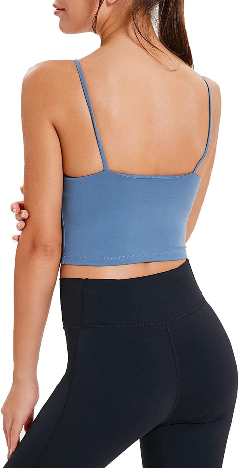 Women Padded Sports Bra Fitness Workout Running Shirts Yoga Tank Top