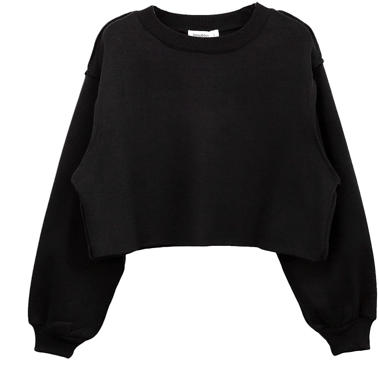 Women Pullover Cropped Hoodies Long Sleeves Sweatshirts Casual Crop Tops for Spring Autumn Winter Apparel & Accessories > Clothing > Activewear Kylie Max