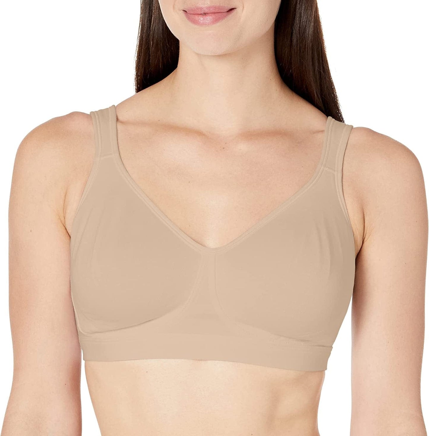 Women'S 18 Hour Ultimate Lift and Support Wire Free Bra US474C Soft Taupe - Cotton Stretch / 36B