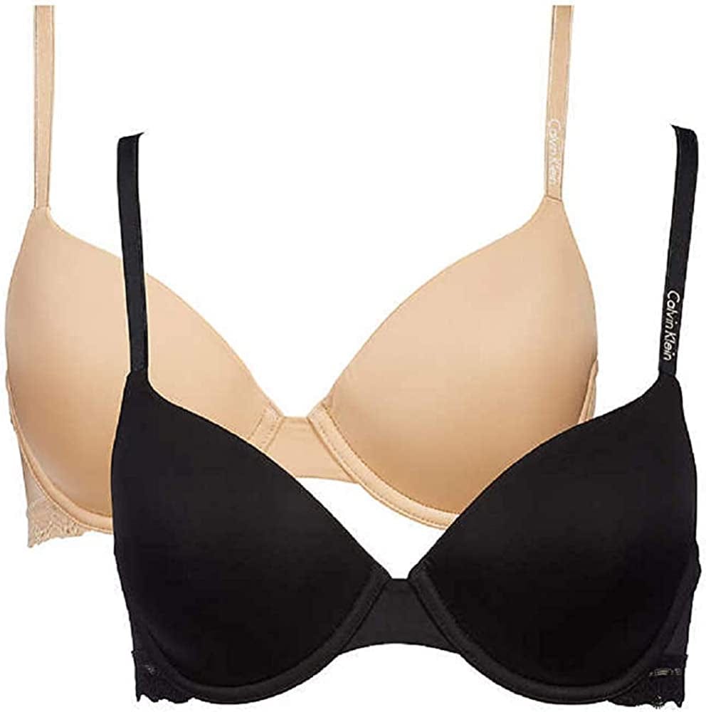 Women'S 2 Pack Essence T-Shirt Bras Black - Bare / 34B