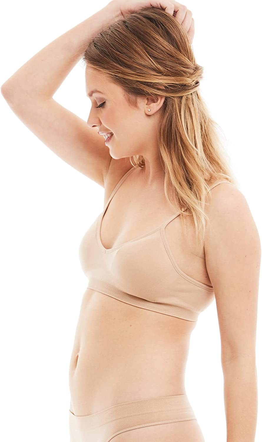 Women’S 4 Pack Demi Padded Bralette Wireless Comfortable Bra