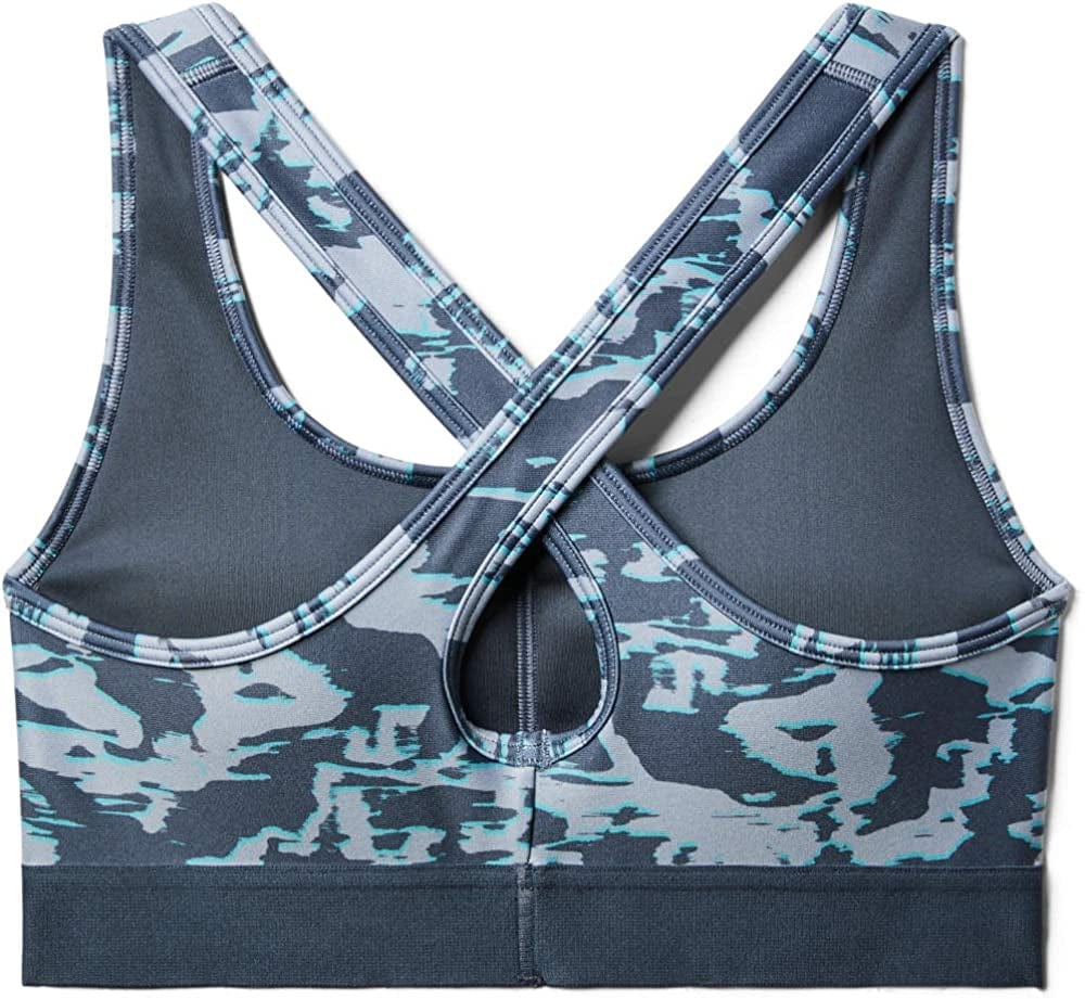 Women'S Armour Mid Crossback Print Sports Bra